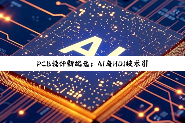 PCB设计新纪元:AI与HDI技术引领下的悬赏挑战与热点探索