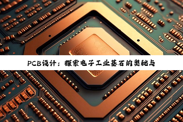 PCB设计:探索电子工业基石的奥秘与精湛技艺